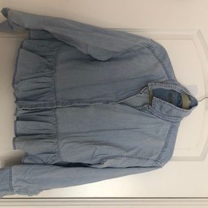 Topshop ruffle peplum